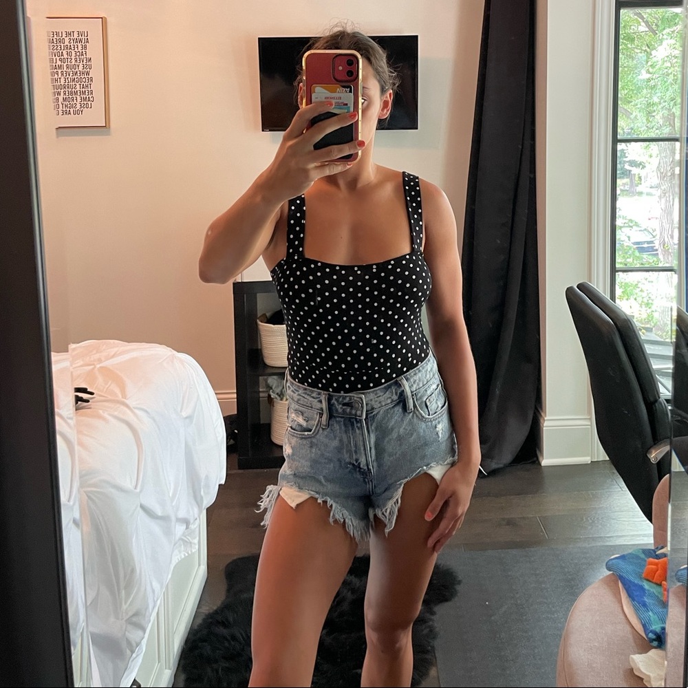 Nasty Gal Polka Bodysuit